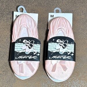 Jacques Moret Soft Pink Dance Slippers 2 Pair Medium
